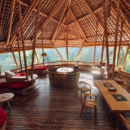 Temple House 3Bds Eco Bamboo House Pool River View Bringkit Exteriör bild