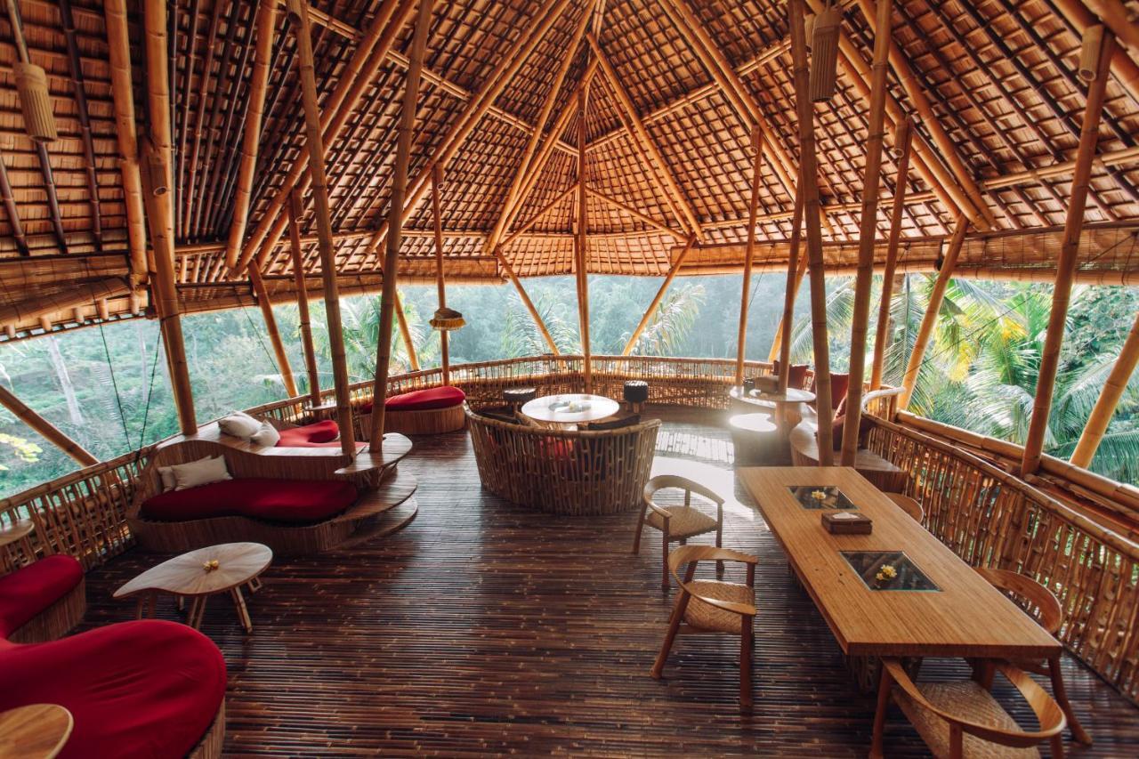 Temple House 3Bds Eco Bamboo House Pool River View Bringkit Exteriör bild