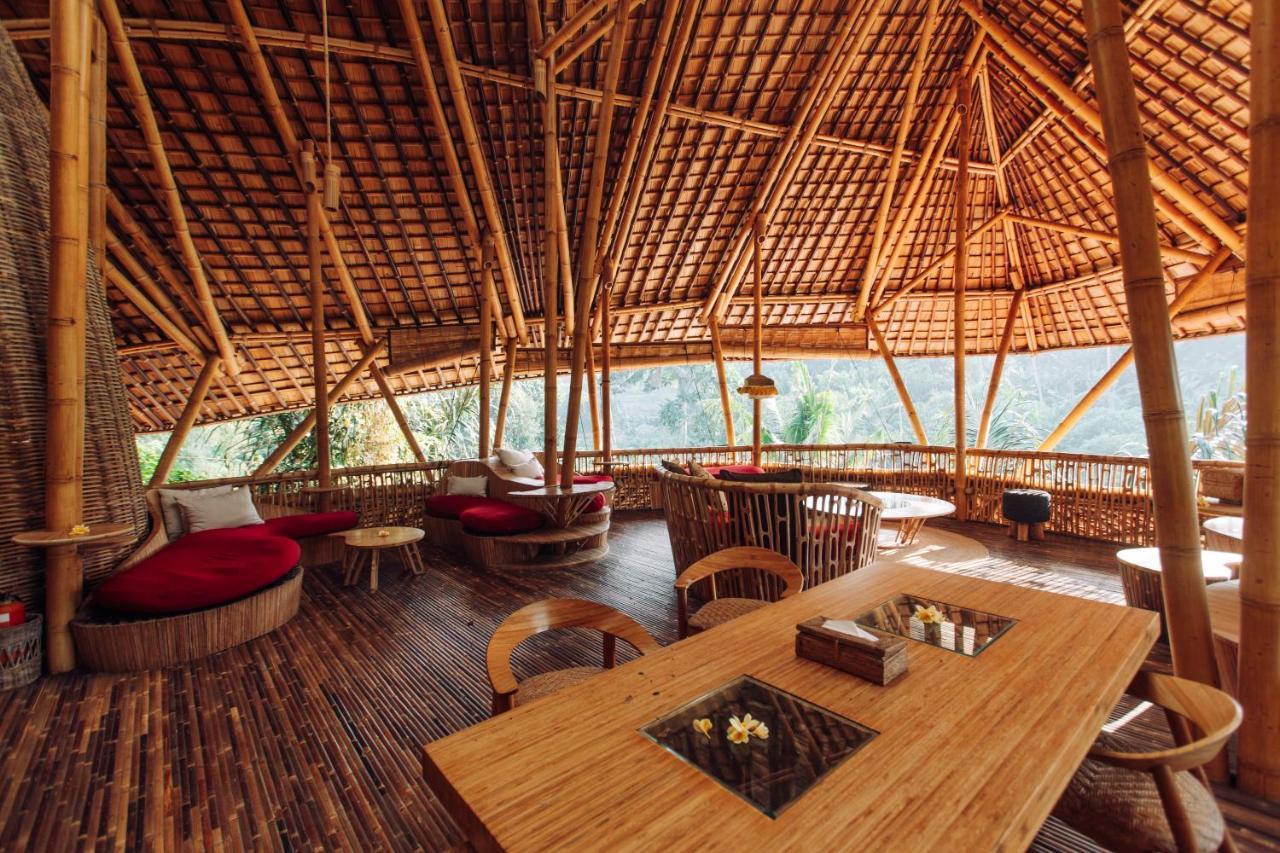 Temple House 3Bds Eco Bamboo House Pool River View Bringkit Exteriör bild