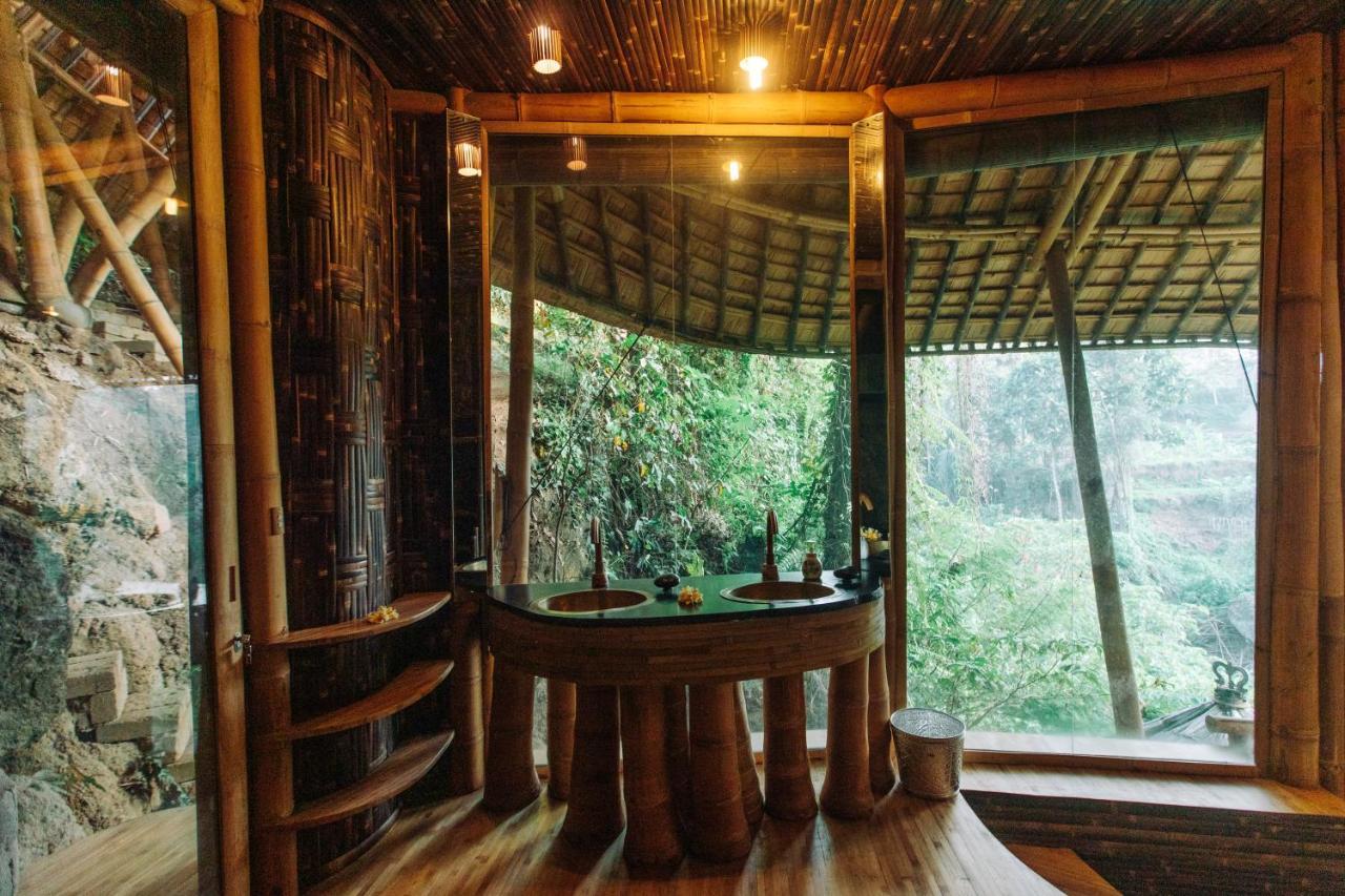 Temple House 3Bds Eco Bamboo House Pool River View Bringkit Exteriör bild