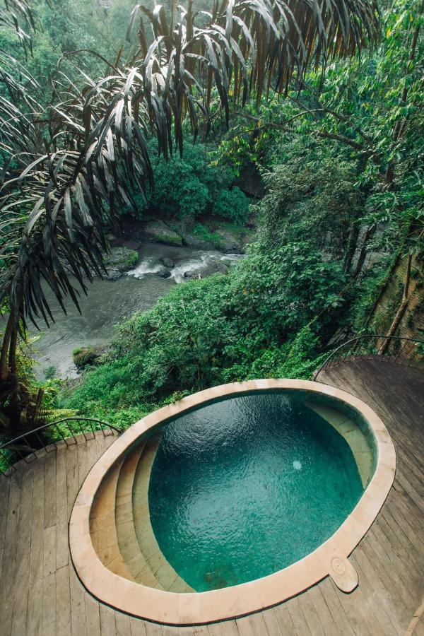 Temple House 3Bds Eco Bamboo House Pool River View Bringkit Exteriör bild